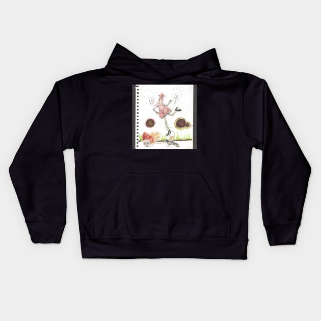 Fairy Finish Kids Hoodie by cintclare